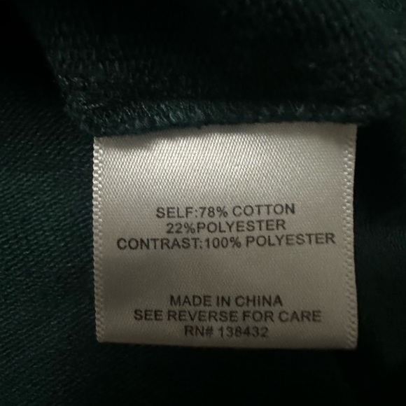 ModCloth boat neck 3/4 sleeve ruffle bow back top blouse Hinter Green Small - Picture 11 of 12